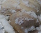 丸鶏の塩釜焼・無水鍋使用・塩分激減にする作り方11写真