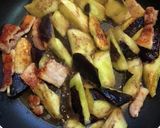 茄子と豚肉の麺つゆ炒め作り方4写真