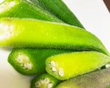 岩塩とオリーブオイルで食べるオクラ作り方3写真