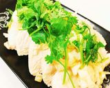 レンジで簡単♡柔らか蒸し鶏とねぎ塩だれ作り方5写真