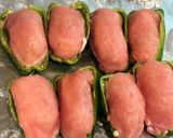 醤油麹＊ピーマンのボリューム肉詰め巻き作り方5写真