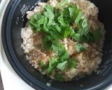 大葉香る♪豚ミンチ中華炊き込みご飯♪作り方3写真