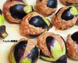 小茄子の肉団子はさみ揚げ作り方4写真
