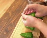 ピリ辛ピーマンの肉詰め作り方4写真