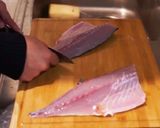 イナダのムニエルと刺身作り方2写真