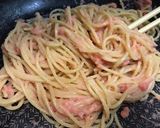 たらこ、バター、めんつゆでパスタ作り方7写真