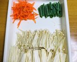 えのきと人参とねぎの柚子胡椒あえ作り方1写真