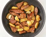 レバーとじゃがいもの甘辛炒め作り方6写真