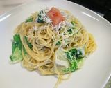 明太クリームパスタ　牛乳仕立て作り方9写真