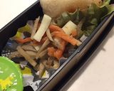 枝豆とねり梅ご飯弁当 詰め方作り方5写真