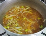 枝豆たっぷり！豚ミンチの卵とじ丼♪作り方5写真