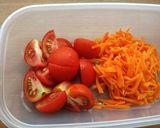 プチトマトと人参の胡麻和え♪作り方3写真