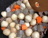 里いもと牛肉のころころ煮作り方7写真