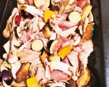 簡単☆鶏と秋野菜のチーズぎゅうぎゅう焼き作り方1写真