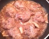 豚コマ寄せて焼いて…さっぱりソース作り方6写真