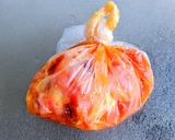 チーズニラたれで食べる鶏の唐揚げ作り方3写真