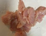 ぷるぷる水晶鶏と大葉の甘醤油和え作り方1写真