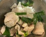 ぷるぷる水晶鶏と大葉の甘醤油和え作り方4写真