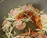 ベーコンともやしのキムチバター炒め作り方3写真