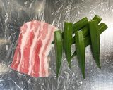 オクラの肉巻き作り方1写真