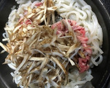 簡単！牛こま、ごぼう、糸こんの炒め煮作り方3写真