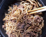 簡単！牛こま、ごぼう、糸こんの炒め煮作り方4写真