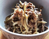 簡単！牛こま、ごぼう、糸こんの炒め煮作り方5写真