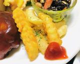 ハンバーグワンプレートメニュー焼きカレー作り方4写真