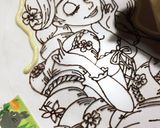 ラプンツェル チョコプレートの作り方❀作り方3写真