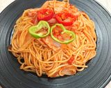 ベーコン玉ねぎトマトの激ウマスパゲッティ作り方7写真