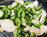 チリソースをあわせて簡単●鶏チリ豆腐丼作り方2写真