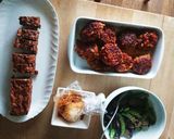 お弁当★ナスとスナップエンドウの梅肉和え作り方3写真