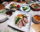 さっぱり鴨そば(とろろ芋version)作り方2写真