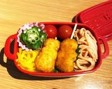 のっけ弁当(冷凍庫整理のお弁当)作り方1写真