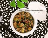 ナスの豚カルビ丼作り方6写真