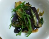 豚肉と蒸しナスのサラダ作り方1写真