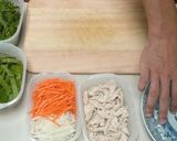 鶏ササミの生春巻き作り方4写真