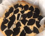 簡単　バナナとオレオのチーズケーキ作り方5写真