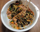【学校給食】納豆の五菜あえ作り方5写真