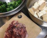 豚肉・厚揚げ・青物野菜の炒め物作り方3写真