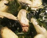 鶏とねぎとワカメのこく旨スープ作り方4写真