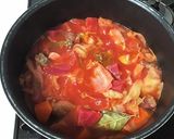 牛肉スネ肉のボルシチ・麦飯添え作り方6写真
