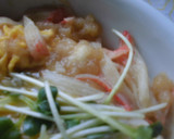 揚げ玉とカニカマの玉子とじ丼♪作り方4写真