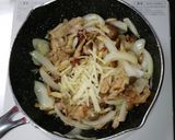 豚こまと玉ねぎ、ぶなしめじの生姜焼き作り方8写真