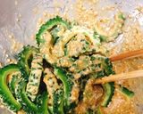 優しい味付け✿ゴーヤのごま酢味噌和え作り方5写真