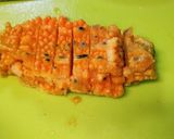 完熟ゴーヤにシーチキン。作り方1写真