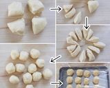 ちいさなメロンパンクッキー♡中にチョコ♡作り方5写真