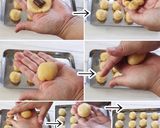 ちいさなメロンパンクッキー♡中にチョコ♡作り方6写真