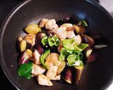 鶏ササミとナスとピーマンのマヨ炒め作り方4写真