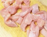 鶏胸肉のさっぱり梅和え作り方1写真